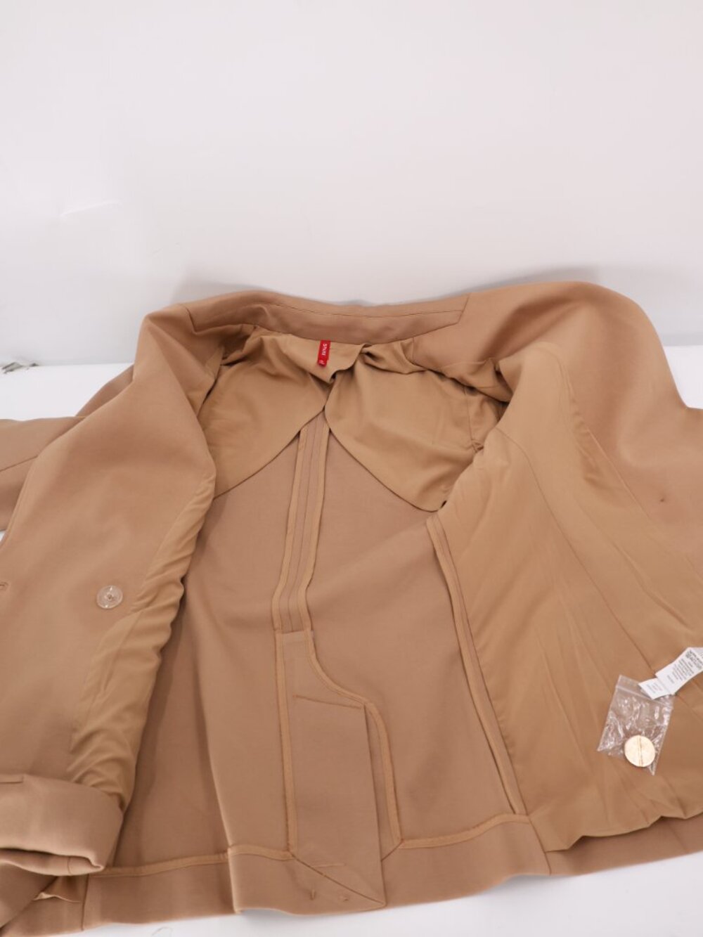 NWT Spanx jacket Womens small Perfect Asymmetrical Tailored Blazer Toffee 20773R - Picture 16 of 16